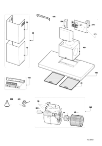 Part Location Diagram of WG02L00681 GE FILTER
