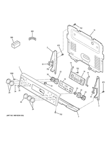 Part Location Diagram of WG02F00292 GE INFINITE SWITCH CONTROL