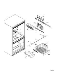 FZ BASKETS Diagram and Parts List for GNE22GMEAES  General Electric Refrigerator