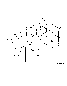 Door Diagram and Parts List for ZKS90DPSN2SS  General Electric Wall Oven