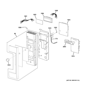 CONTROL PARTS Diagram and Parts List for ZSA1201J1SS  General Electric 