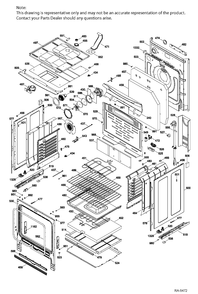 BODY PARTS Diagram and Parts List for PCB905SJ1SS  General Electric Range