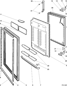 Part Location Diagram of WR22M412 GE NO LONGER AVAILABLE