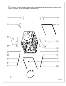 BODY PARTS Diagram and Parts List for GDF630SGK0WW  General Electric Dishwasher