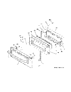Upper door Diagram and Parts List for PCB980SJ5SS  General Electric Range