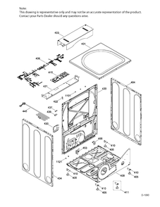 STRUCTURE Diagram and Parts List for GFMN110GD1WW  General Electric Dryer