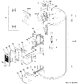 Water heater assembly Diagram and Parts List for GE50S10BMM01  General Electric Water Heater
