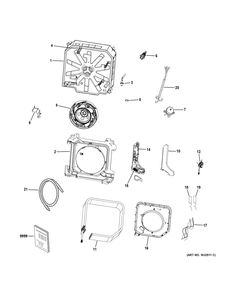 Part Location Diagram of WJ56X32301 GE Liquid Pipe