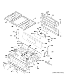 Part Location Diagram of WB18X38046 GE HARNESS BACKGUARD