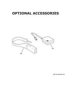 Optional Accessories Diagram and Parts List for CHS900P3M2D1  General Electric Range