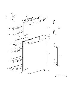 Doors Diagram and Parts List for GTE18MTRBRWW  General Electric Refrigerator