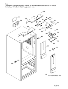 FUNCTIONAL PARTS FF Diagram and Parts List for GNE25DSKAKSS  General Electric Refrigerator