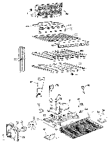 Unit Parts Diagram and Parts List for TBX21KMM  General Electric Refrigerator