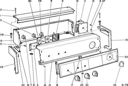 Part Location Diagram of WE19M853 GE TRIM SWITCH