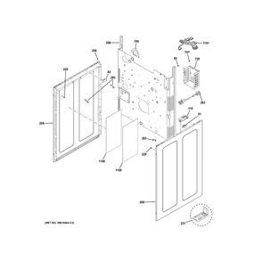 Body Parts Diagram and Parts List for JGBS86SP4SS  General Electric Range