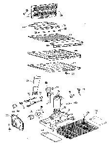 Unit Parts Diagram and Parts List for TBX21KKC  General Electric Refrigerator