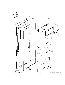 Fresh Food Door Diagram and Parts List for ZISS420NPESS  General Electric Refrigerator