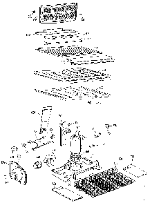 Unit Parts Diagram and Parts List for TBX21PKER  General Electric Refrigerator
