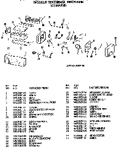 Icemaker Diagram and Parts List for TBX25RMMWHD  General Electric Refrigerator