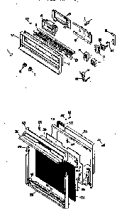 Door Assembly Diagram and Parts List for JRP14G0J3  General Electric Wall Oven