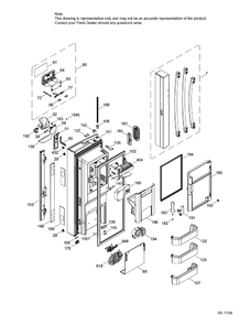 Part Location Diagram of WR03F04437 GE BLOWER Assembly ICEMAKER