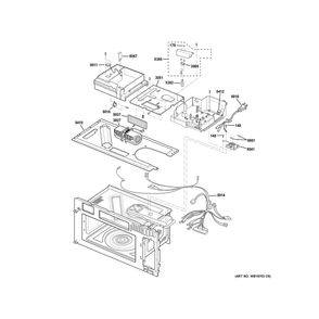 Interior Parts (2) Diagram and Parts List for PVM9179RY1SS  General Electric Range Hood