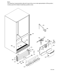 FZ FUNCTIONAL PARTS Diagram and Parts List for GBR20DTEBRBB  General Electric Refrigerator
