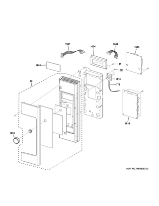 Control Parts Diagram and Parts List for PSA9120SF5SS  General Electric Microwave Oven Combo