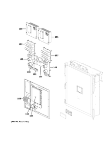 Part Location Diagram of WP26X26734 GE COMMUNICATION TERMINAL BLOCK