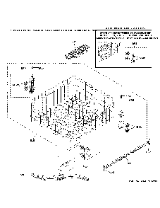 Upper Rack Assembly Diagram and Parts List for GDF535PGR5WW  General Electric Dishwasher