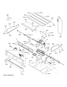 Control Panel Diagram and Parts List for PKD7000SN6SS  General Electric Wall Oven