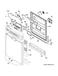 Part Location Diagram of 31-4000251 GE Pm install instructions