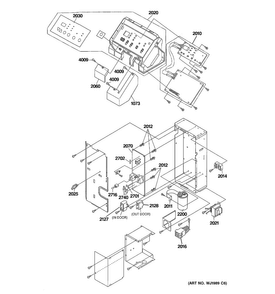 Control Parts Diagram and Parts List for AZ41E09DAPW4  General Electric Air Conditioner