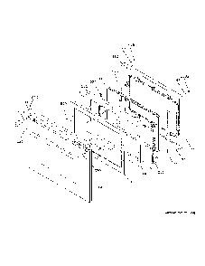 Lower Door Diagram and Parts List for CTD70DM2N3S5  General Electric Wall Oven