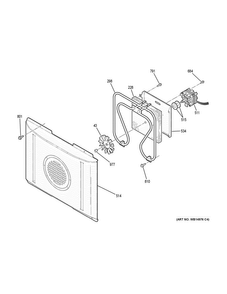 Convection Fan Diagram and Parts List for PHB920EJ2ES  General Electric Range