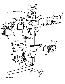 Fresh Food Section Diagram and Parts List for TFX24PRXDWW  General Electric Refrigerator