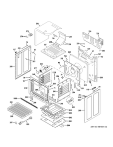 Body Parts Diagram and Parts List for PGB911EEJ4ES  General Electric Range
