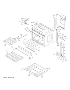 Body Parts Diagram and Parts List for JCT5000SF4SS  General Electric Wall Oven