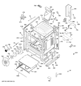 Body Parts Diagram and Parts List for P2B940SEH1SS  General Electric Range