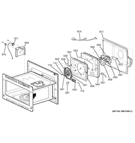 INTERIOR PARTS Diagram and Parts List for PK7800EK1ES  General Electric Wall Oven