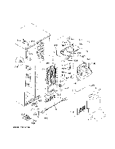 Freezer Section Diagram and Parts List for GZS22IENXHDS  General Electric Refrigerator