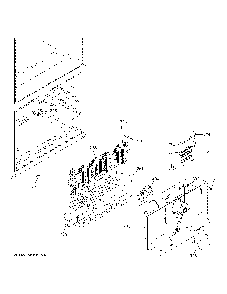 Freezer Section Diagram and Parts List for GFE26JGMWFWW  General Electric Refrigerator