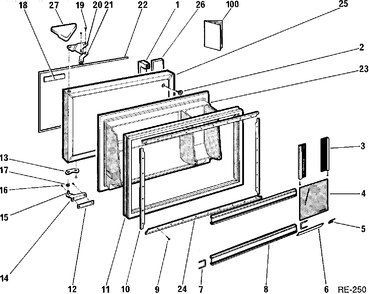 Part Location Diagram of WR77M285 GE NO LONGER AVAILABLE