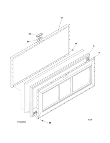LID Diagram and Parts List for FCM5FMEWH  General Electric Freezer