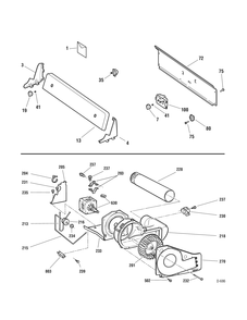 CONTROL PANEL Diagram and Parts List for 677317  General Electric Dryer