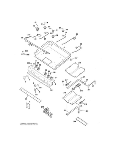 Gas & Burner Parts Diagram and Parts List for JGB760EEF1ES  General Electric Range