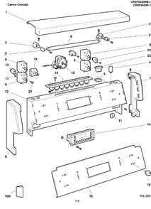 Part Location Diagram of WB2M2281 GE NO LONGER AVAILABLE