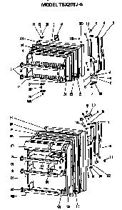 Doors Diagram and Parts List for TBX20TJB  General Electric Refrigerator