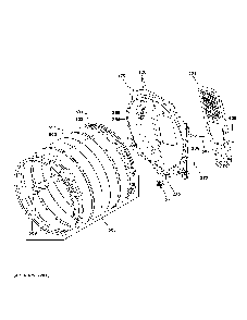 Drum Diagram and Parts List for GFD65ESPN0SN  General Electric Dryer