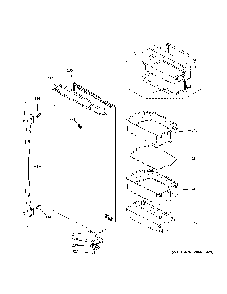 Fresh Food Door - Rh Diagram and Parts List for PFE28PYNEFS  General Electric Refrigerator